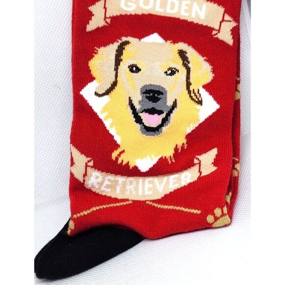 Sock Atomica Comfy One Size Fits Most Kync Custom Golden Retriever Socks | Soft - Picture 4 of 12